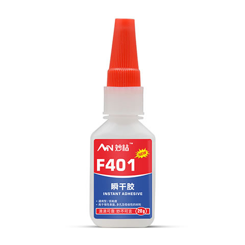 妙粘F401胶水 通用型低白化瞬干胶水用于酸性表面及多孔基材